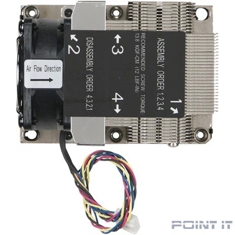 362PFC 2U+ Heat Sink Active Purley Platform CPU LGA 3647-0 2U and above Series Servers (analog SNK-P0068APS4)