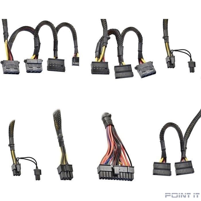 Exegate EX292158RUS-OEM Блок питания 1200W ExeGate 80 PLUS® Bronze 1200PPH-OEM (ATX, APFC, КПД 89% (80 PLUS Bronze), 12cm fan, 20+4pin, 2x(4+4)pin, 6xPCI-E, 8xSATA, 4xIDE, black, RTL)
