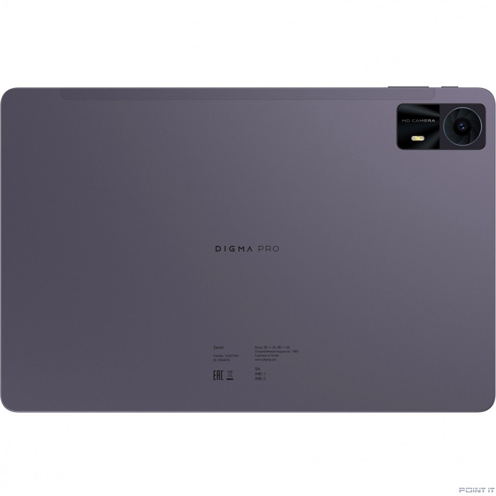 Планшет Digma Pro Zenith T606 8C/8Gb/256Gb 11" IPS 1920x1200/4G/2Sim/графит/BT/13Mpix/5Mpix/8000mAh