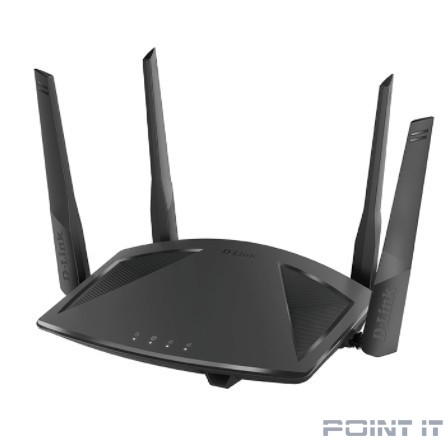 D-Link DIR-X1860/RU/R1A Wi-Fi 6 маршрутизатор AX1800, 1000Base-T WAN, 3x1000Base-T LAN