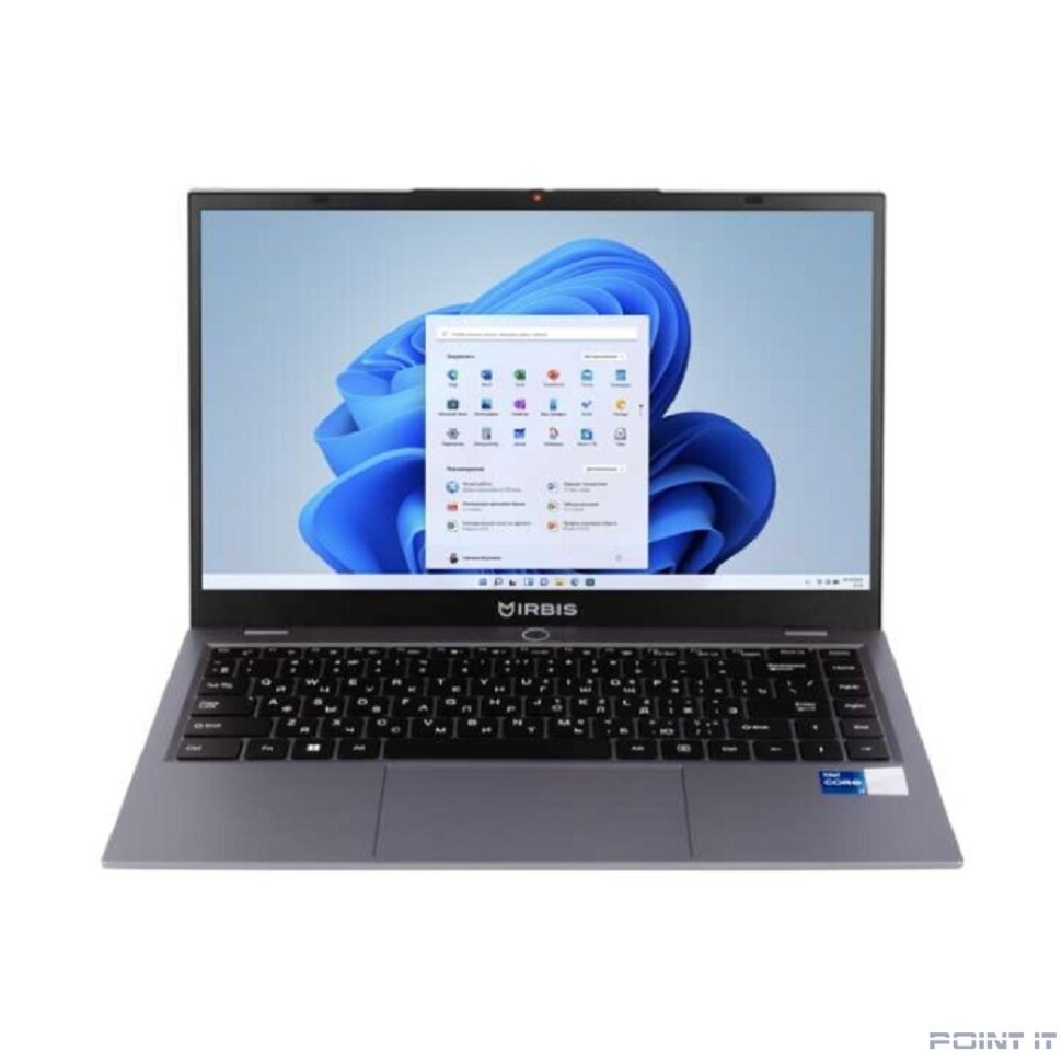 Ноутбук IRBIS [14NBP3003] Grey 14" { FHD i5-1235U/16GB/512GB/W11Pro} 3y warranty, Metal case