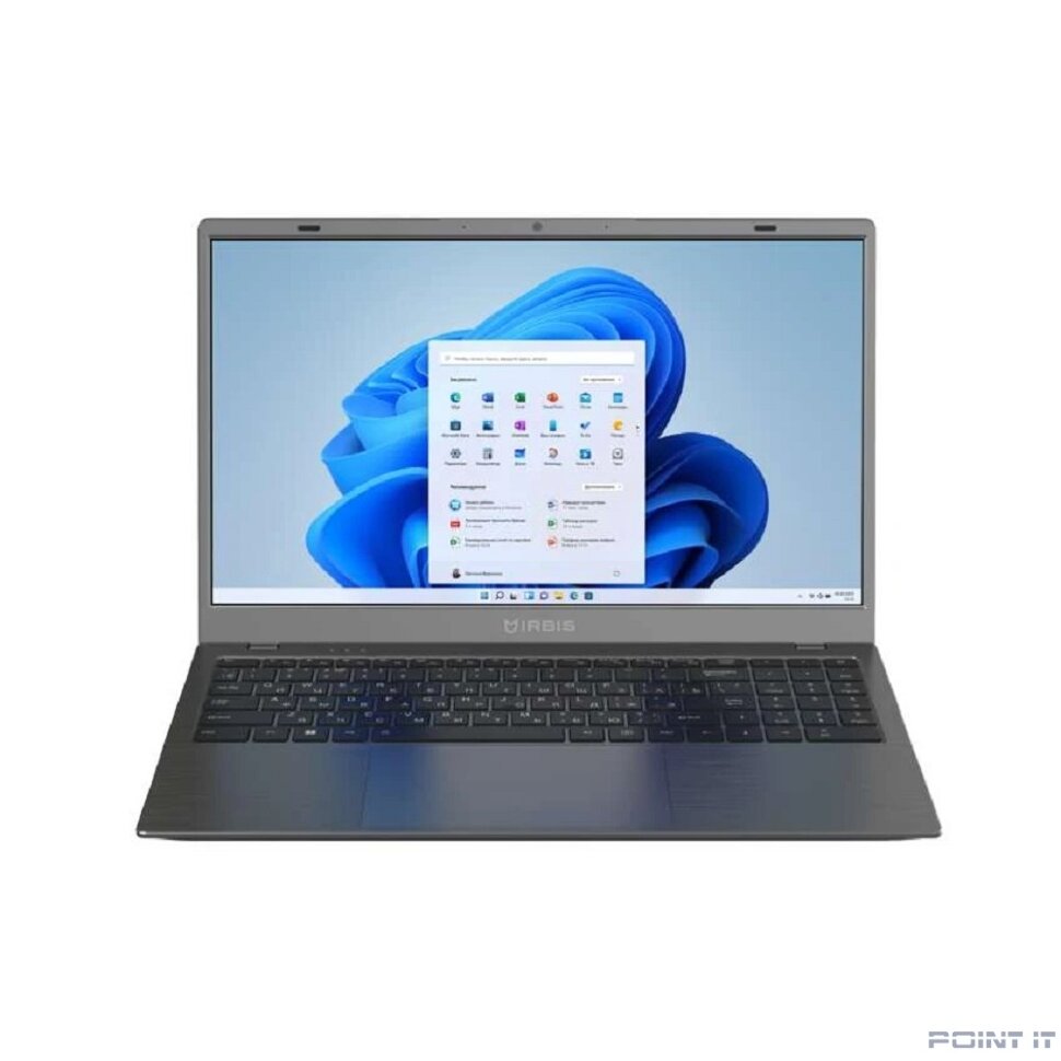Ноутбук IRBIS 15N Ryzen 5 7640HS ,15.6" FHD (1920x1080) IPS AG,16Gb DDR5-4800(1),512Gb SSD,Wi-Fi 6+BT 5, 75Wh,Metal Case,FPS,Kbd Backlit,TPM 2.0,1.77kg,Black,3y,DOS