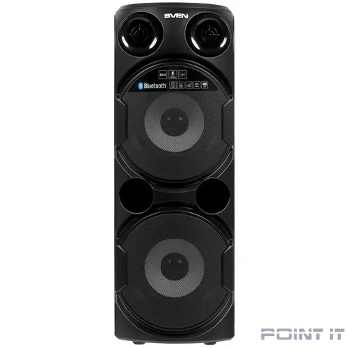 АС PS-750, черный (80 Вт, TWS, Bluetooth, FM, USB, microSD, LED-дисплей, 4400мА*ч)