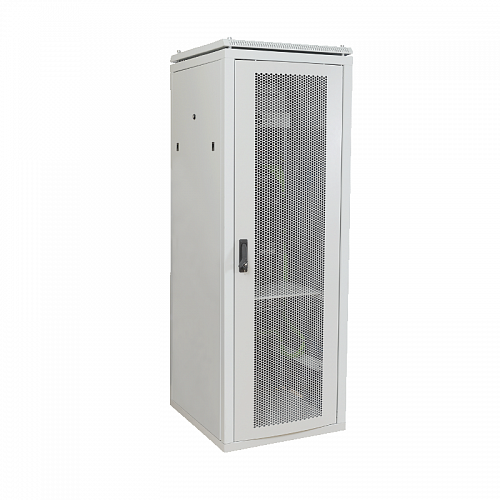 ITK Шкаф сетевой 19 LINEA N 28U 600х1000 мм с L-профилями перфорированные двери серый