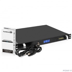 Exegate EX297834RUS ИБП 1U ServerRM UNL-1000.LCD.AVR.6C13.RJ.USB.1U &lt;1000VA/600W, LCD, AVR, 6*C13, RJ, USB, 1U, установка в стойку, Black&gt;
