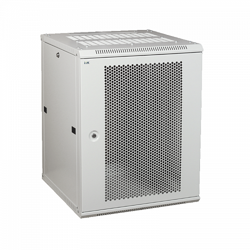 ITK Шкаф LINEA W 12U 600x450 мм дверь перфорированная, RAL7035
