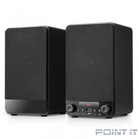 Dialog Jazz AJ-13 BLACK - акустические колонки 2.0, 2*15W RMS, Bluetooth, FM, USB+microSD reader