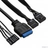 Exegate EX299324RUS Корпус Miditower ExeGate AA-440U-UNS500 (ATX, БП UNS500 с вент. 12см, 2*USB+1*USB3.0, аудио, черный)