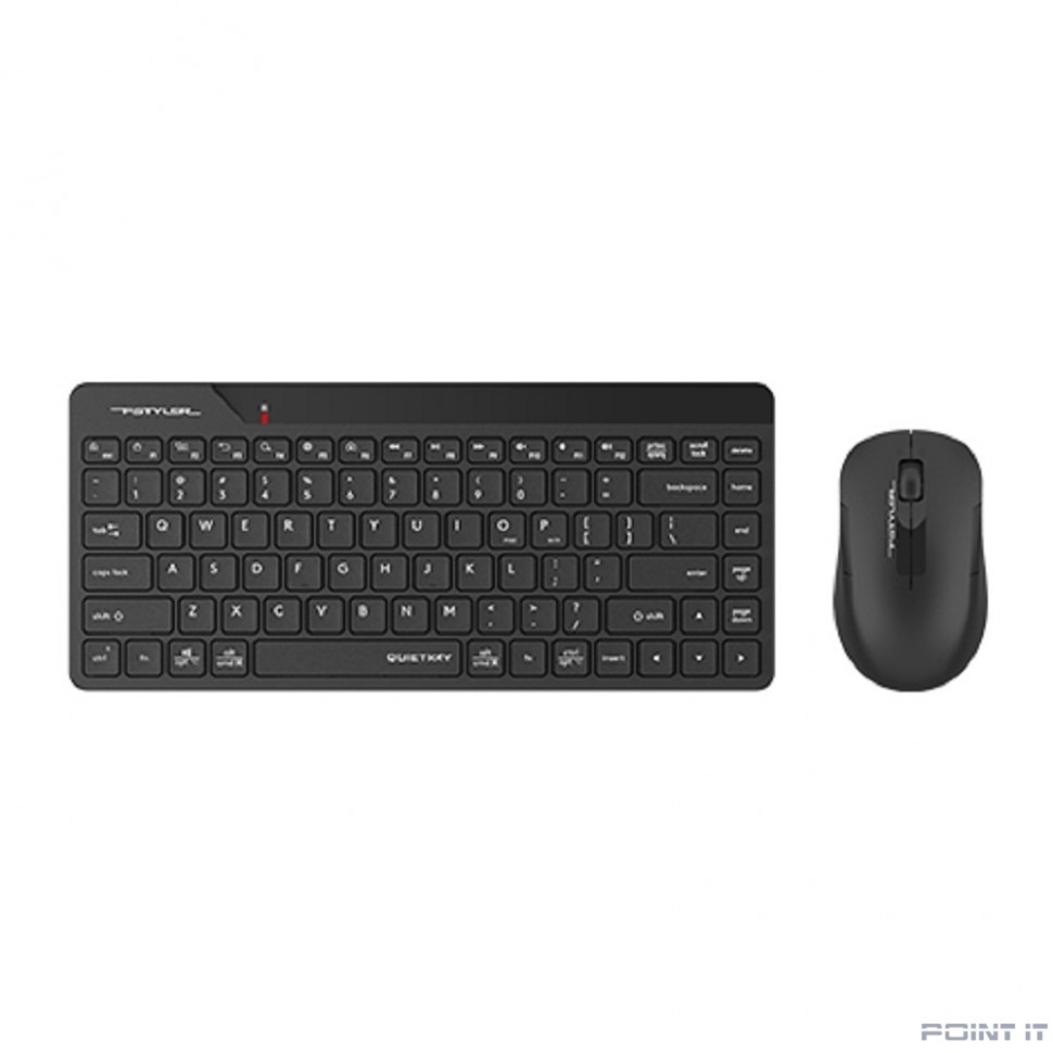 Комплект клавиатура+мышь беспров. A4TECH Fstyler FG2200 Air2 black (USB, slim) (FG2200 AIR2 BLACK)