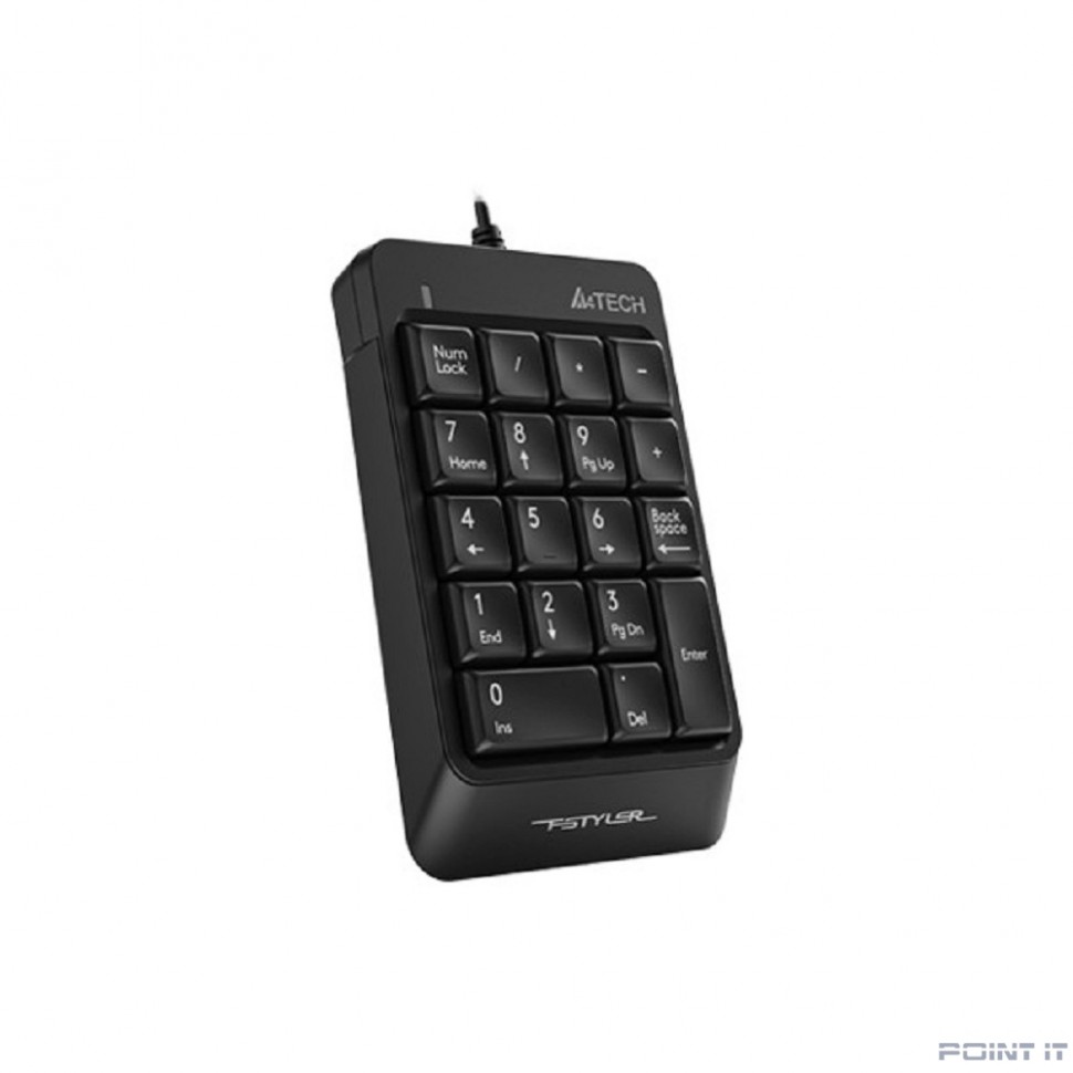 Числовой блок A4Tech Fstyler FK13P черный USB slim для ноутбука (FK13P BLACK)