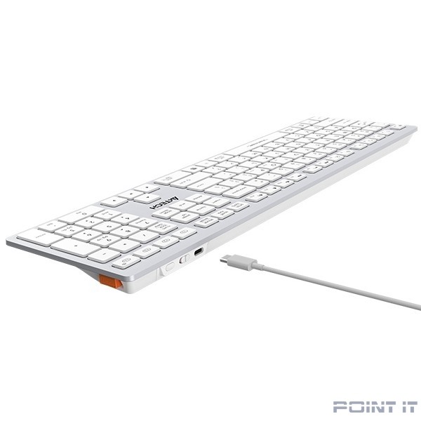 Клавиатура A4Tech Fstyler FBX50C белый USB беспроводная BT/Radio slim Multimedia (FBX50C WHITE)