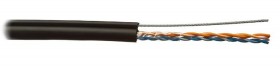 Кабель LC UTP2 cat.5е, одножильный / 305м / Cu / для наружных работ с проволочным тросом