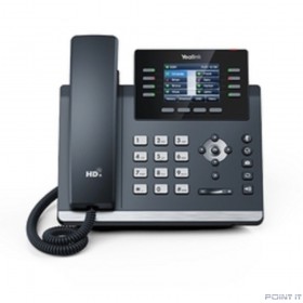 YEALINK SIP-T44U, 12 аккаунтов, 2 порта USB, цветной экран 2.8&quot;, BLF, PoE, GigE, без БП, шт