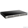 D-Link DGS-1510-52XMP/A1A PROJ Настраиваемый L2+ стекируемый коммутатор с 48 портами 10/100/1000Base-T и 4 портами 10GBase-X SFP+ (48 портов PoE 802.3af/at, PoE-бюджет 370 Вт; 740 Вт с DPS-700)