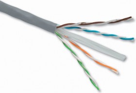 Кабель U/UTP4 cat.6a NETKO /4 пары 23 AWG BC / 305м / одножильный, неэкранированный с крестовиной, 305м &quot;СКС&quot;, FLUKE TEST