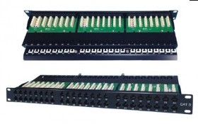Патч-панель UTP, 19&quot;, 48 портов RJ45, cat.6, 1U, Dual Type  IDC, Netko СКС