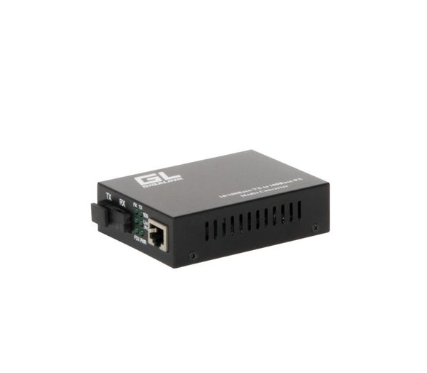 Конвертер GIGALINK из UTP, 10/100/1000Мбит/c в WDM, без LFP, SM, SC, Tx:1310/Rx:1550, 8 дБ (до 3 км)