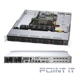 Supermicro AS-1114S-WTRT Серверная платформа Supermicro A+ Server 1U Single AMD EPYC™ 7002 Series Processor (8 DIMM DDR4, 10 Hot-swap 2.5&quot; SATA3, 2x 10GBase-T, 2x 500W )