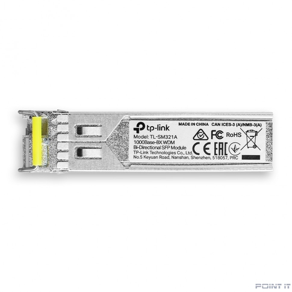TP-Link SM321A WDM SFP-трансивер, 1000Base-BX (Simplex LC), Tx: 1550нм, Rx: 1310нм, одномод, до 20км