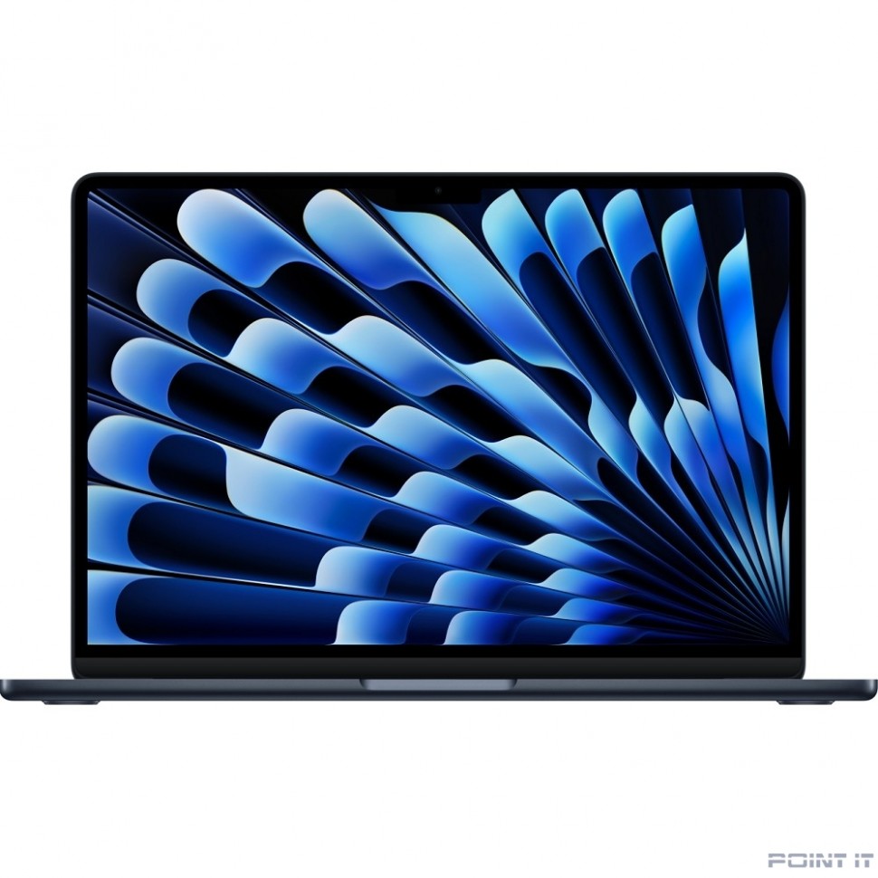 Ноутбук Apple MacBook Air 13-inch 2025 [MW133] (КЛАВ.РУС.ГРАВ.) Midnight 13.6" Liquid Retina {(2560x1600) M4 10C CPU 10C GPU/16GB/512GB SSD/рекоменд.переходник} (A3240)