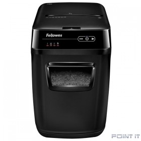 Fellowes Шредер AutoMax 150C FS-46801(01/02)*  {(секр.P-4)/фрагменты 4x38 мм,/150лист./32лтр./Уничт:скрепки, скобы, пл.карты,CD диски}