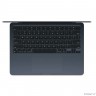 Ноутбук Apple MacBook Air 13-inch 2025 [MW133ZA/A] (КЛАВ.РУС.ГРАВ.) Midnight 13.6" Liquid Retina {(2560x1600) M4 10C CPU 10C GPU/16GB/512GB SSD/рекоменд.переходник} (A3240)