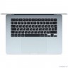 Ноутбук Apple MacBook Air 15-inch 2025 [MC7D4LL/A] (КЛАВ.РУС.ГРАВ.) Sky Blue 15.3" Liquid Retina {(2880x1864) M4 10C CPU 10C GPU/24GB/512GB SSD/рекоменд.переходник 1979059/1991284} (A3241)