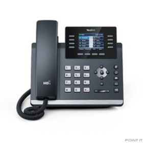 YEALINK SIP-T44W, 12 аккаунтов, 2 порта USB, Wi-Fi, цветной экран 2.8&quot;, BLF, PoE, GigE, без БП, шт