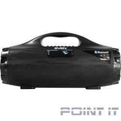 SVEN PS-460, черный (18 Вт, Bluetooth, FM, USB, microSD, LED-дисплей, 1800мА*ч)