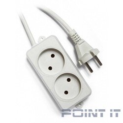 Гарнизон Сетевой фильтр EL-NL2-W-2, 2 розетки, допустимый ток 10А, длина 2м.