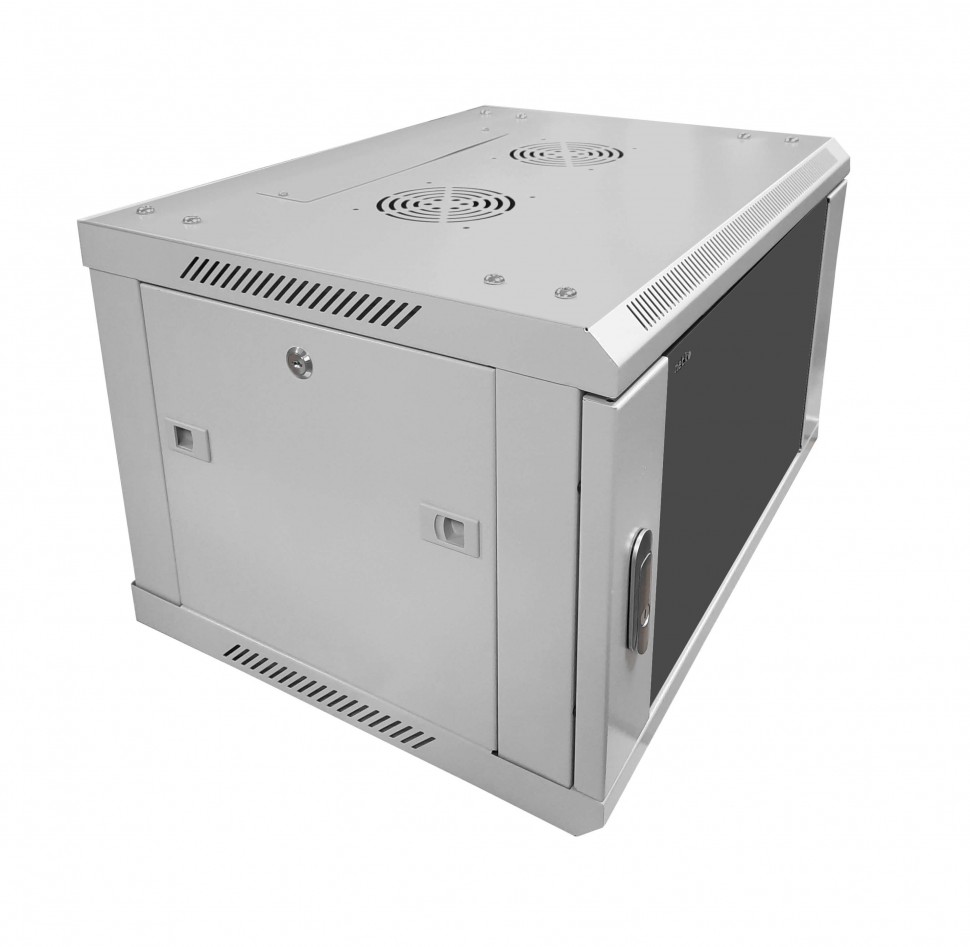 Шкаф настенный 12U серия WMA (Wall Maestro) (600х450х635), передняя дверь стекло, разборный, серый, Netko А