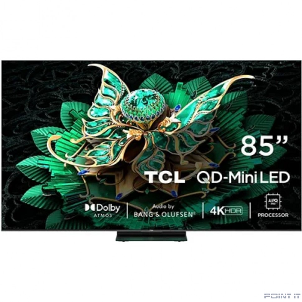 TCL 85" 85C7K QD-Mini LED Frameless черный 4K Ultra HD 144Hz MEMC DVB-T DVB-T2 DVB-C DVB-S DVB-S2 USB WiFi Smart TV