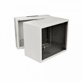  					Шкаф настенный 19-дюймовый (19), серия SD2, 12U, 604x600х500, двухсекционный, со стеклянной дверью, цвет серый (RAL 7035) (SD-112) (собранный)				 