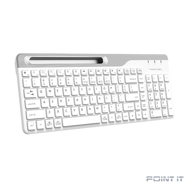 Клавиатура A4Tech Fstyler FBK25 белый/серый USB беспроводная BT/Radio slim Multimedia